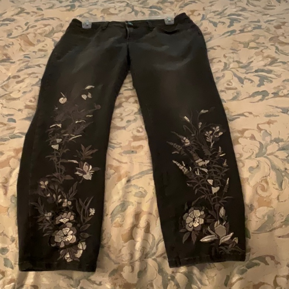 Embroidered jeans